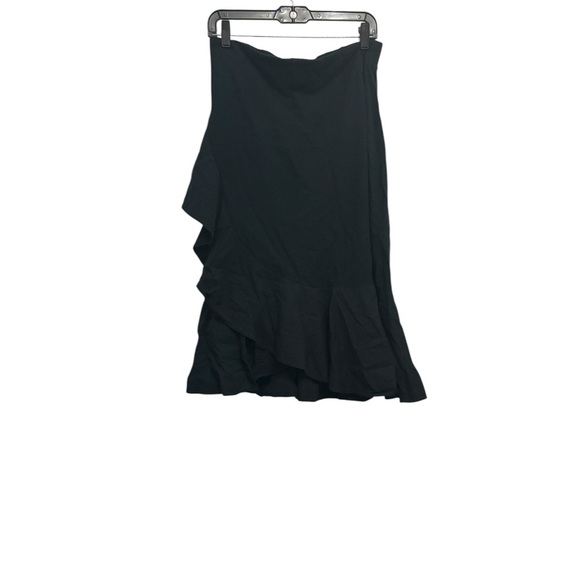 Zara Elegant Black Midi Skirt - Picture 2 of 4